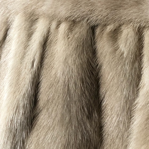 VTG 40s Blond Mink Fur Cape - Picture 9 of 16